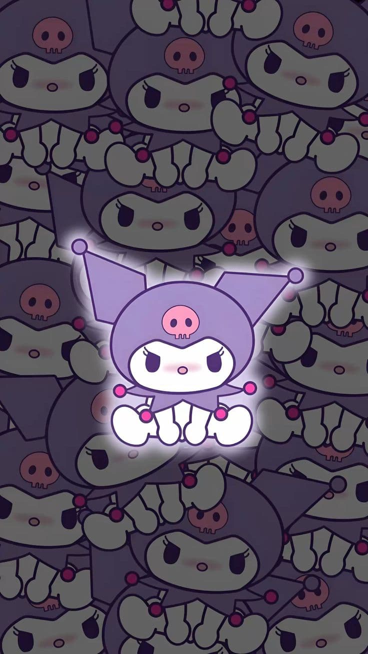 Kuromi Neón - Fondo de Pantalla Kuromi Móvil