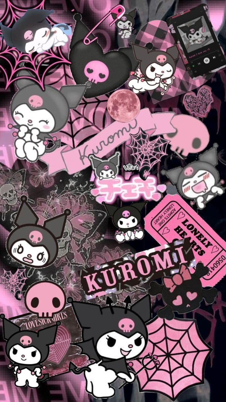 Kuromi Móvil Ángel - Fondo de Pantalla Kuromi Móvil